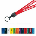 1/2" Cotton Lanyard w/ Key Ring (1 Color)